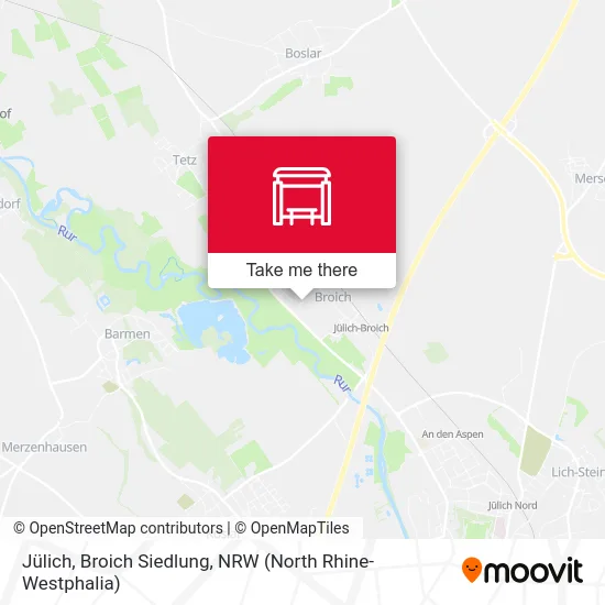 Карта Jülich, Broich Siedlung