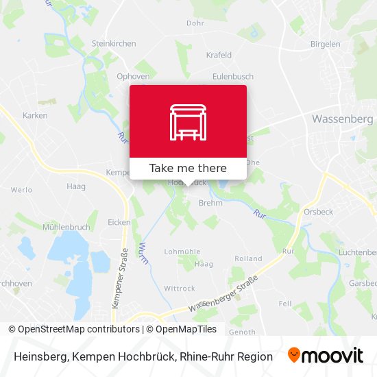 Heinsberg, Kempen Hochbrück map