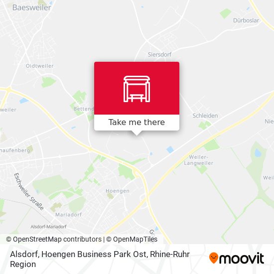 Alsdorf, Hoengen Business Park Ost map