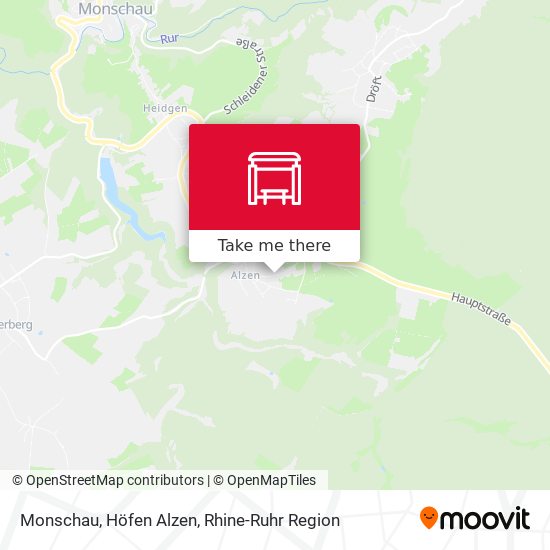 Monschau, Höfen Alzen map