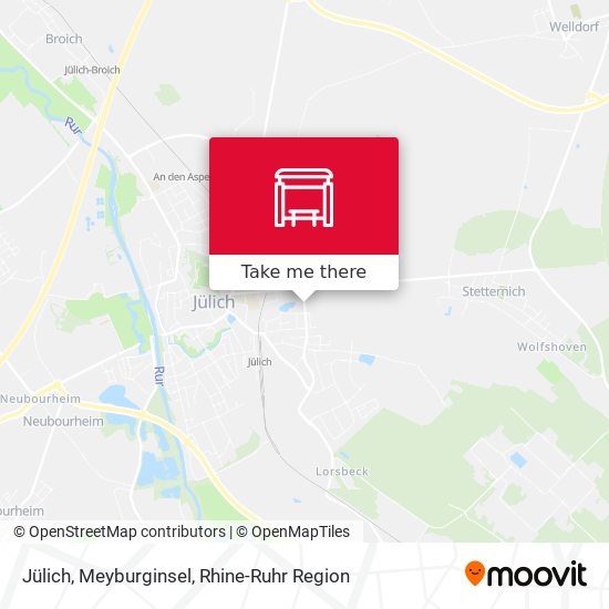 Jülich, Meyburginsel map