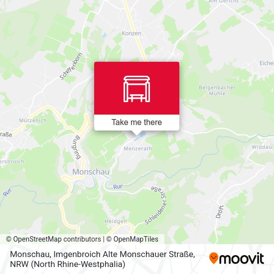 Карта Monschau, Imgenbroich Alte Monschauer Straße