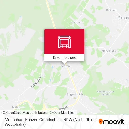 Monschau, Konzen Grundschule map