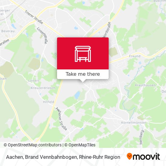 Aachen, Brand Vennbahnbogen map