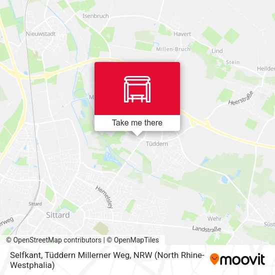 Карта Selfkant, Tüddern Millerner Weg