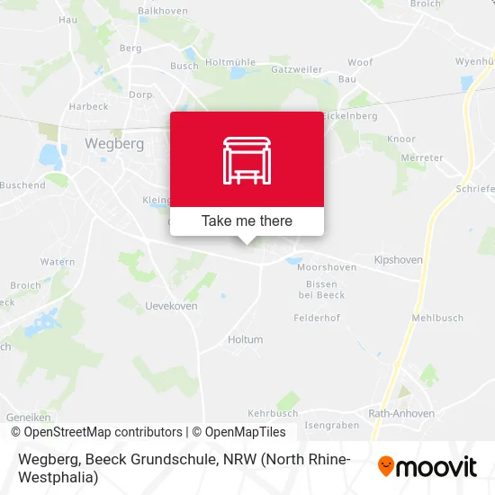 Карта Wegberg, Beeck Grundschule