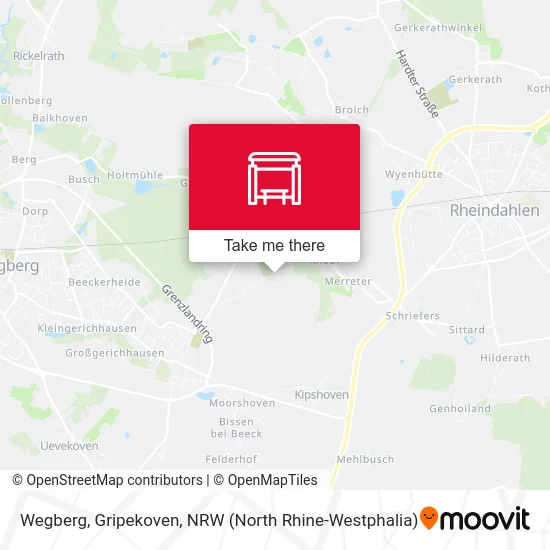 Карта Wegberg, Gripekoven