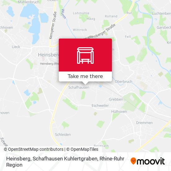 Heinsberg, Schafhausen Kuhlertgraben map