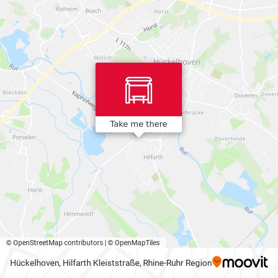Hückelhoven, Hilfarth Kleiststraße map