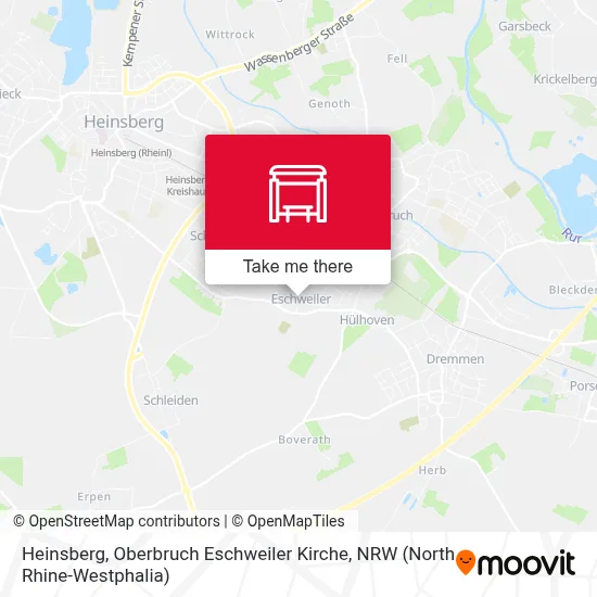 Heinsberg, Oberbruch Eschweiler Kirche map