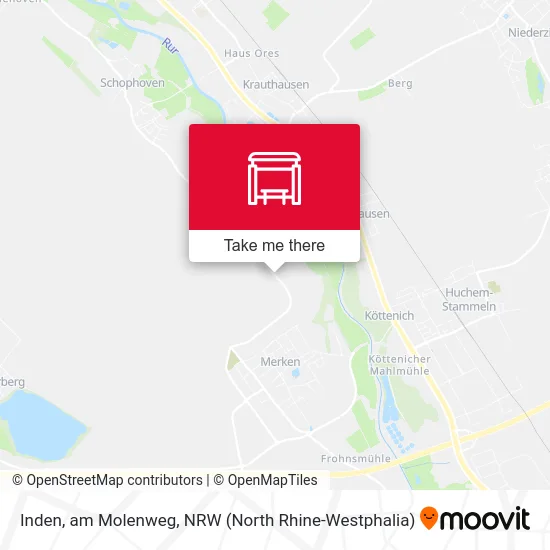 Inden, am Molenweg map