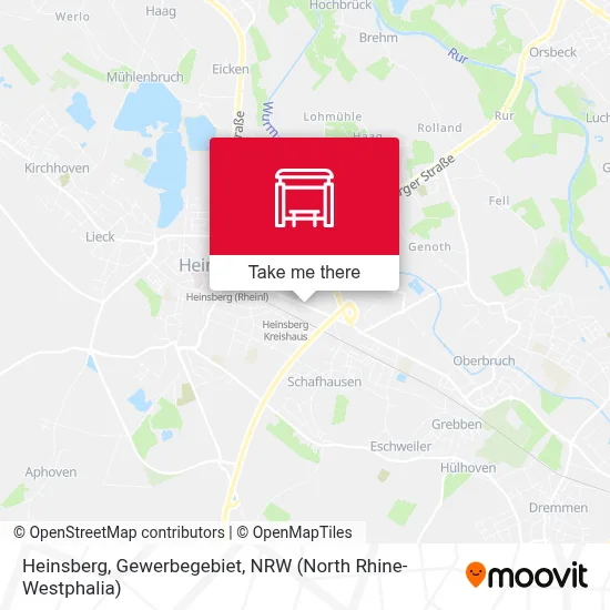 Heinsberg, Gewerbegebiet map