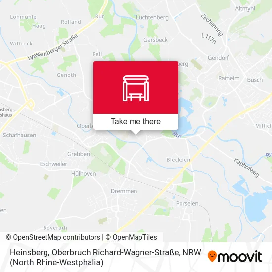 Карта Heinsberg, Oberbruch Richard-Wagner-Straße