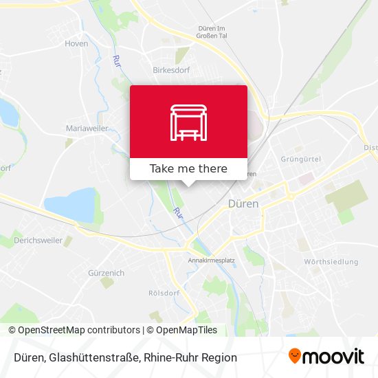 Düren, Glashüttenstraße map