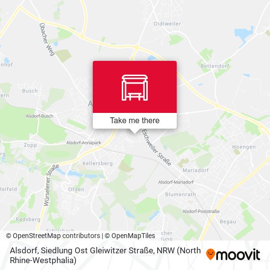 Alsdorf, Siedlung Ost Gleiwitzer Straße map