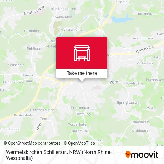 Карта Wermelskirchen Schillerstr.