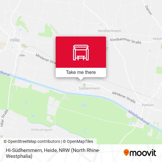 Hi-Südhemmern, Heide map