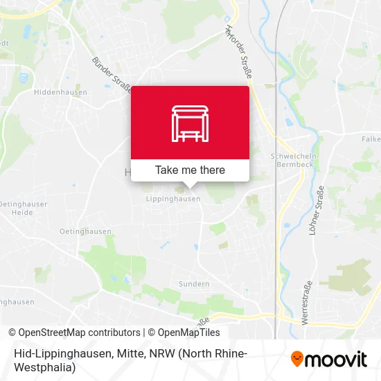 Hid-Lippinghausen, Mitte map