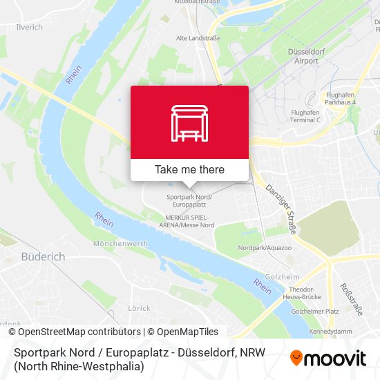 Sportpark Nord / Europaplatz - Düsseldorf map