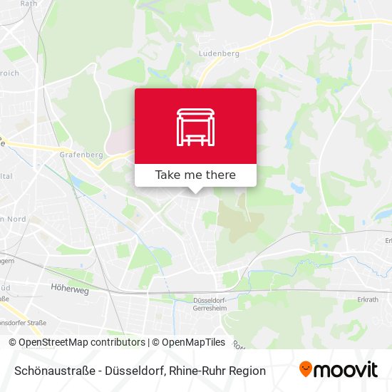 Schönaustraße - Düsseldorf map