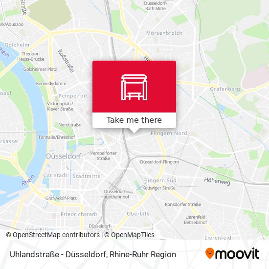 Uhlandstraße - Düsseldorf map