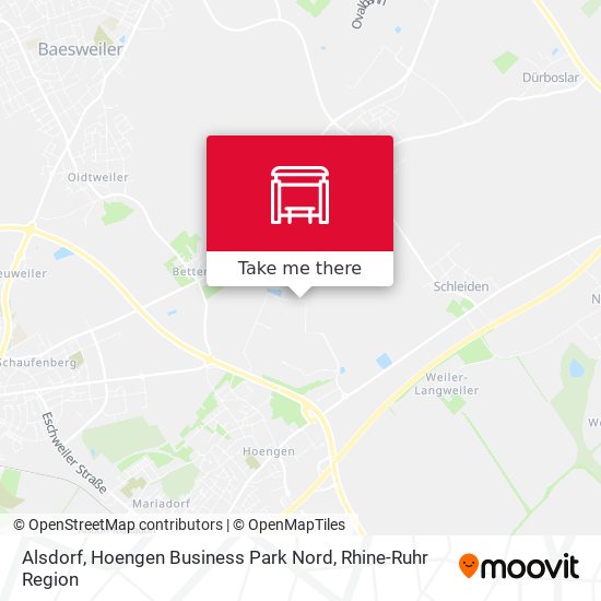 Alsdorf, Hoengen Business Park Nord map