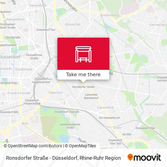 Ronsdorfer Straße - Düsseldorf map