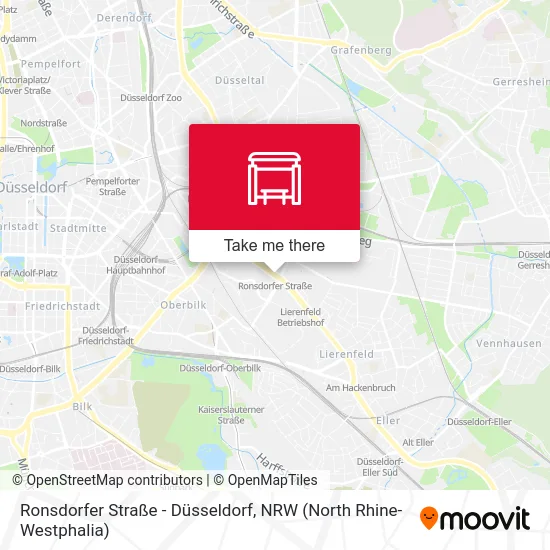 Ronsdorfer Straße - Düsseldorf map