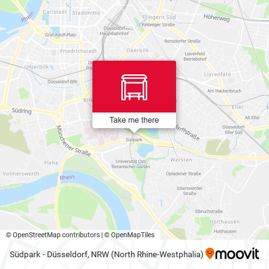 Südpark - Düsseldorf map