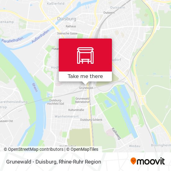 Grunewald - Duisburg map