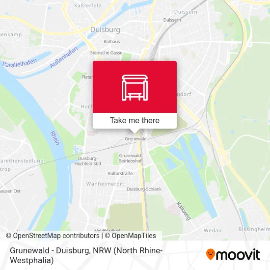 Grunewald - Duisburg map