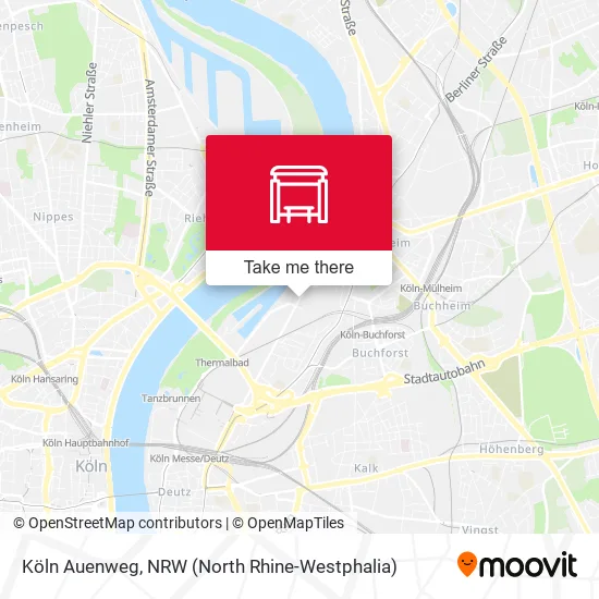 Карта Köln Auenweg