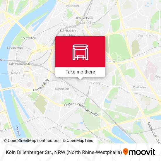 Карта Köln Dillenburger Str.