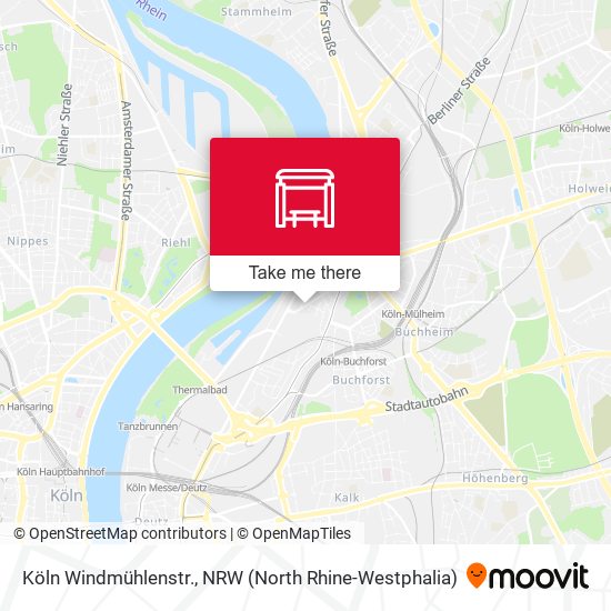 Карта Köln Windmühlenstr.
