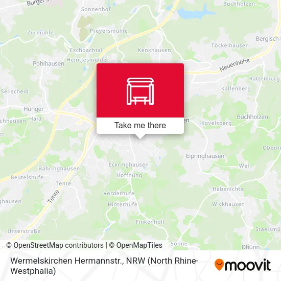Карта Wermelskirchen Hermannstr.