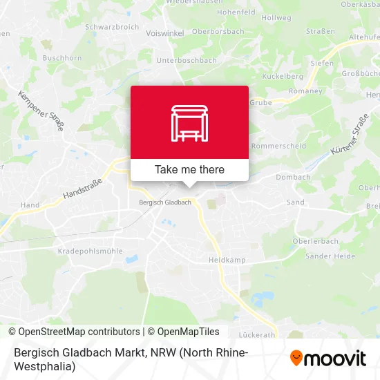 Bergisch Gladbach Markt map