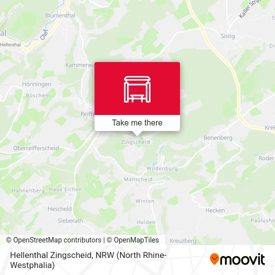 Карта Hellenthal Zingscheid