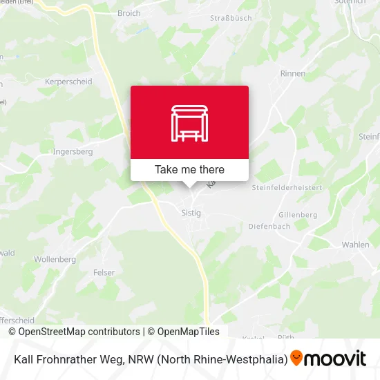 Карта Kall Frohnrather Weg