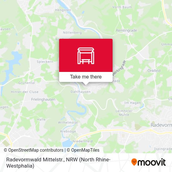 Карта Radevormwald Mittelstr.
