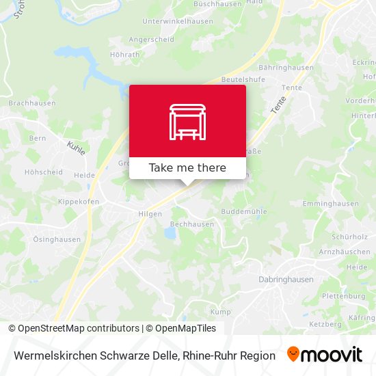 Wermelskirchen Schwarze Delle map