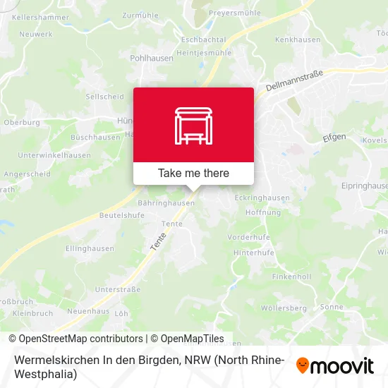 Wermelskirchen In den Birgden map
