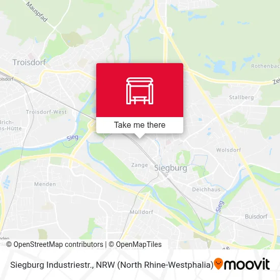 Siegburg Industriestr. map
