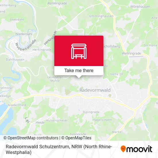 Карта Radevormwald Schulzentrum