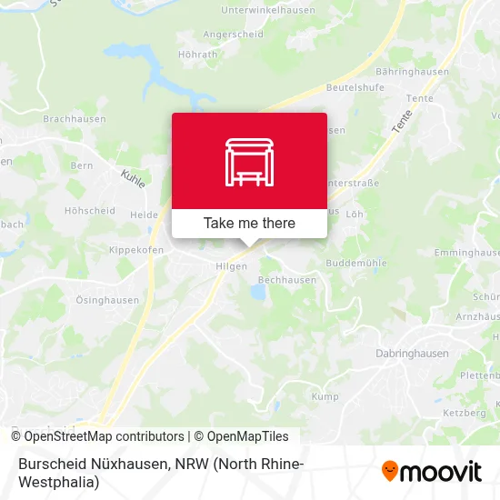 Burscheid Nüxhausen map
