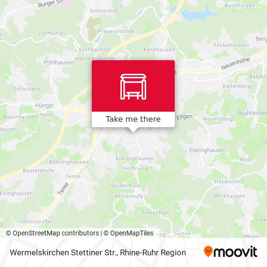 Wermelskirchen Stettiner Str. map