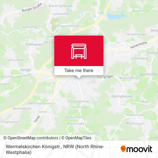 Карта Wermelskirchen Königstr.