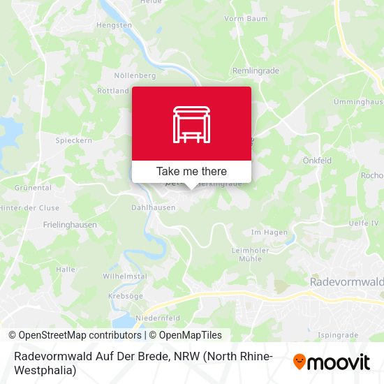 Карта Radevormwald Auf Der Brede
