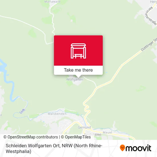 Карта Schleiden Wolfgarten Ort