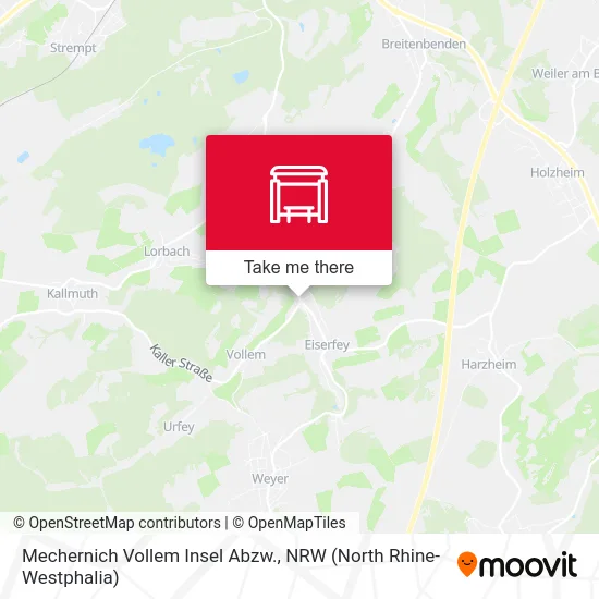 Карта Mechernich Vollem Insel Abzw.