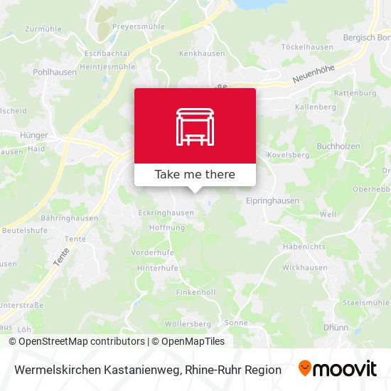 Wermelskirchen Kastanienweg map